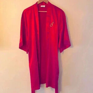 Turquaz “S” Monogrammed Satin Robe